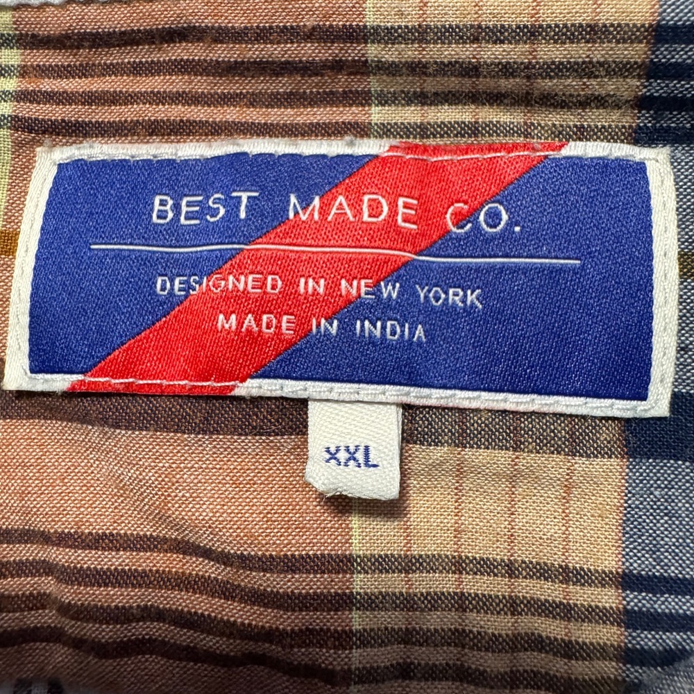 Best Made Co. Madras Plaid Button Down Shirt Long Sleeve Casual XXL - Picture 2 of 10